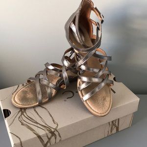 Born Concept pewter Gladiator Sandals